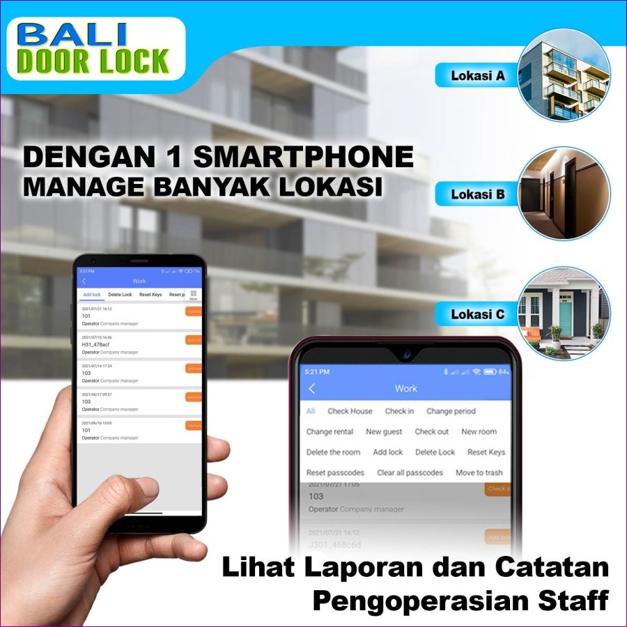 Smart Door Lock untuk Hotel di Bali