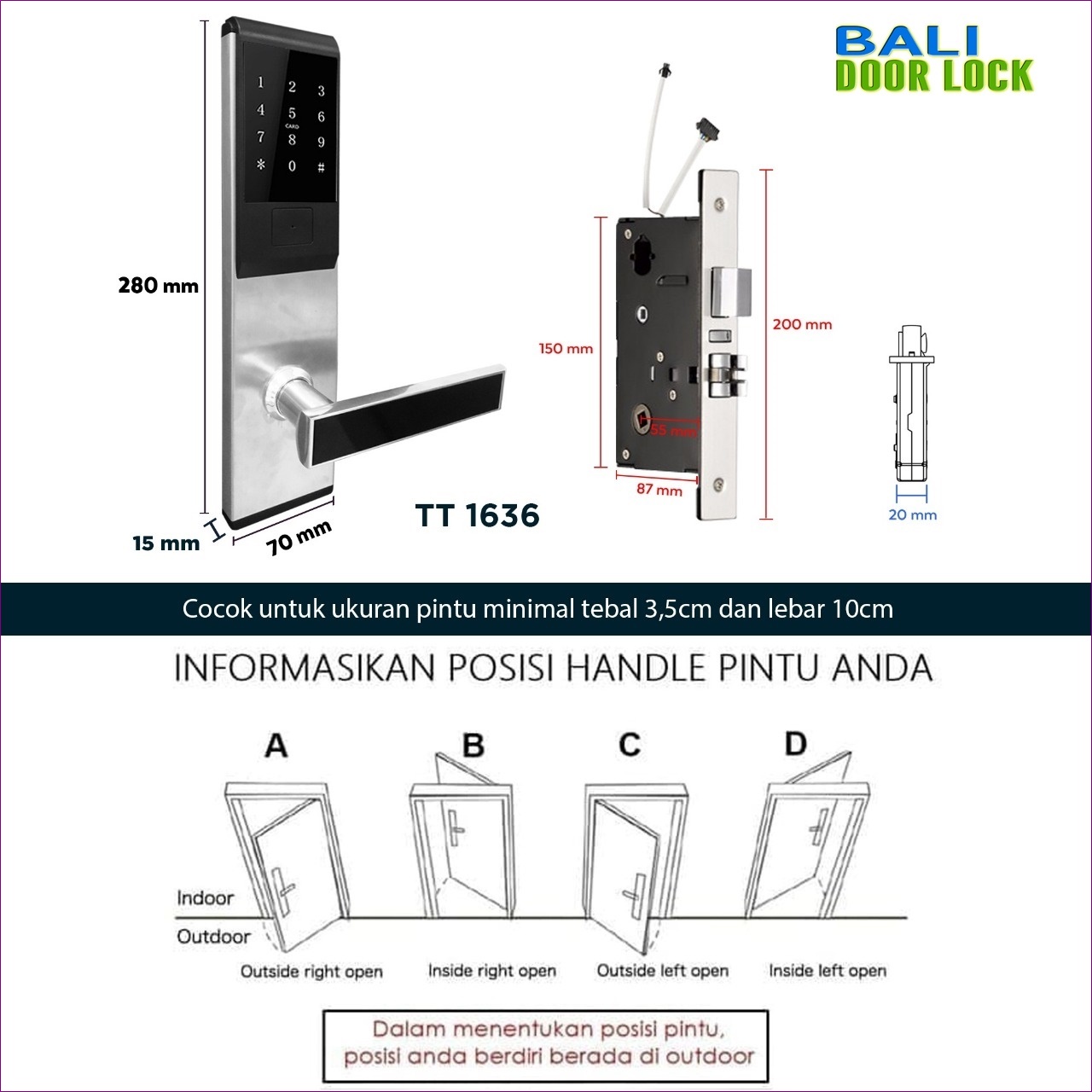 jasa pemasangan Hotel Door Lock di bali